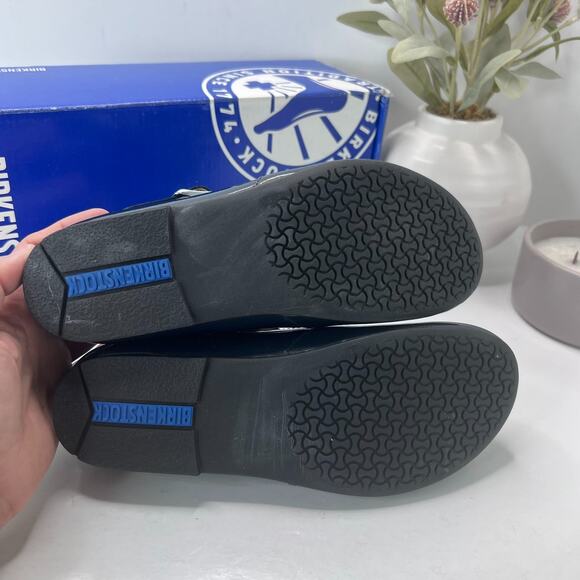 Birkenstock Tickel Patent Navy Leather Shoes Narrow Fit 1013207 Women's US 5 NWB - Picture 8 of 10